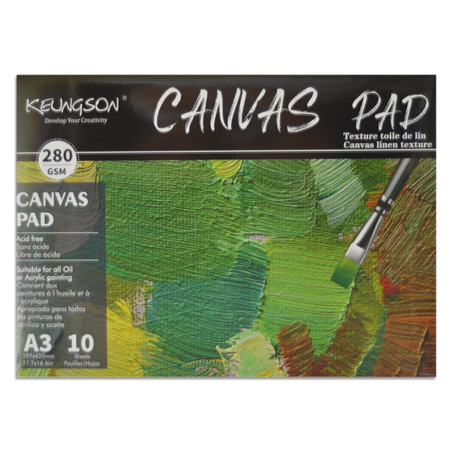 Keungson 280 GSM Canvas Pad for Oil & Acrylic Painting